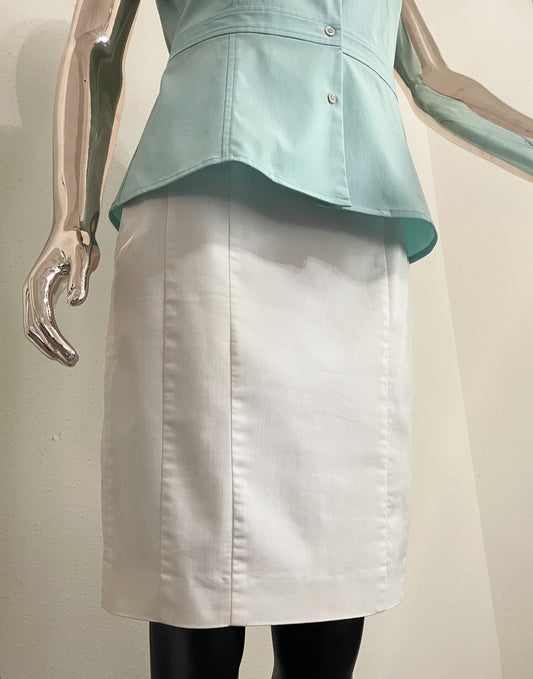 Ann Taylor- Women’s Straight & Pencil White Skirt - Size (0 - Small)