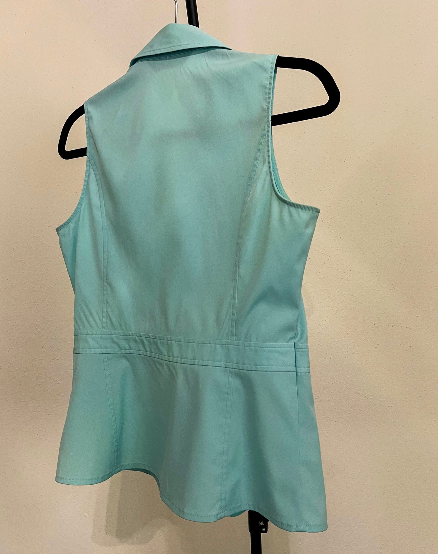 Express Stretch - Women’s Baby Blue  Sleeveless Blouse - Size (Small - S )