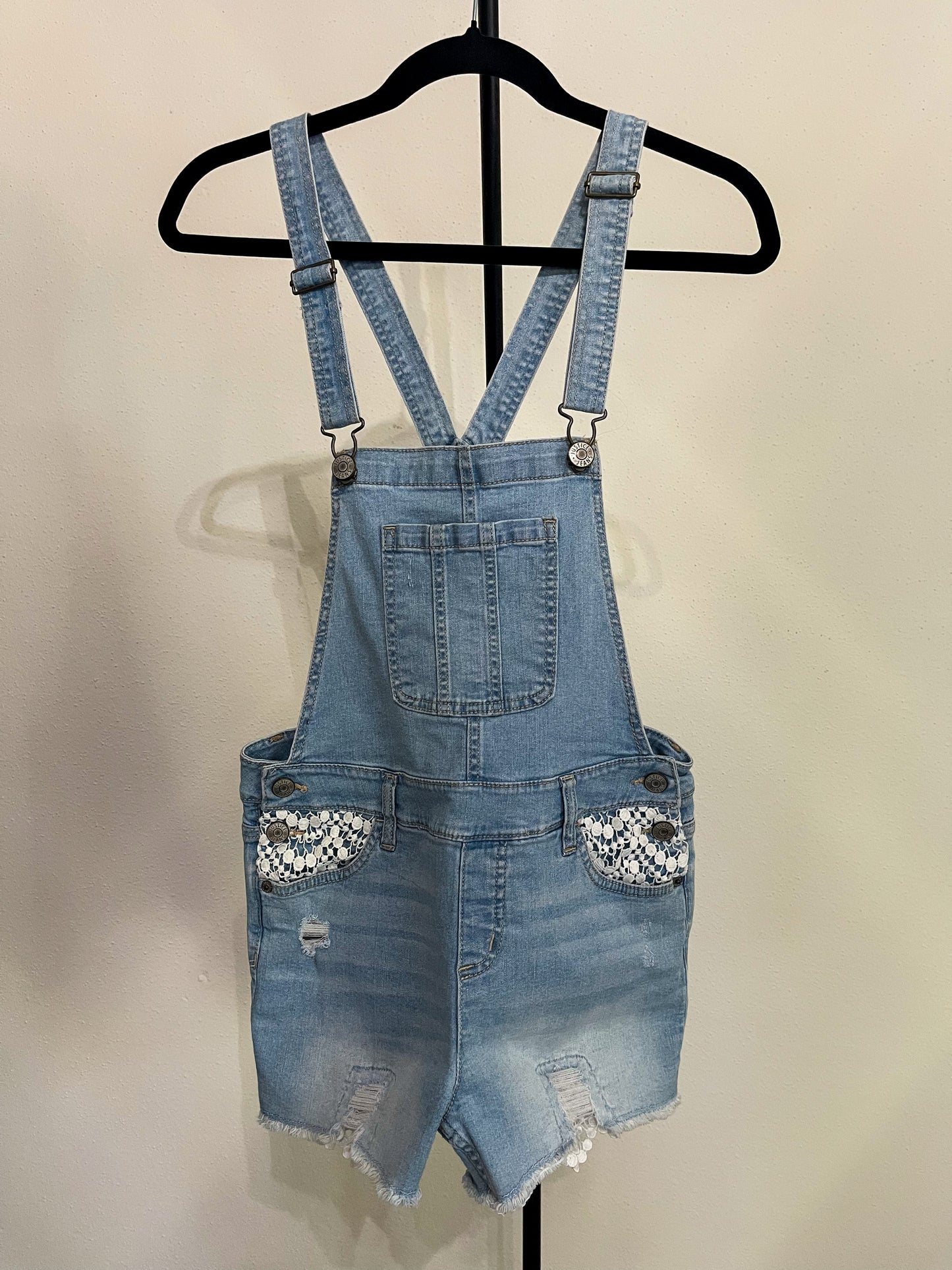 JUSTICE- Women’s Jeans Shortalls - Size (Small)