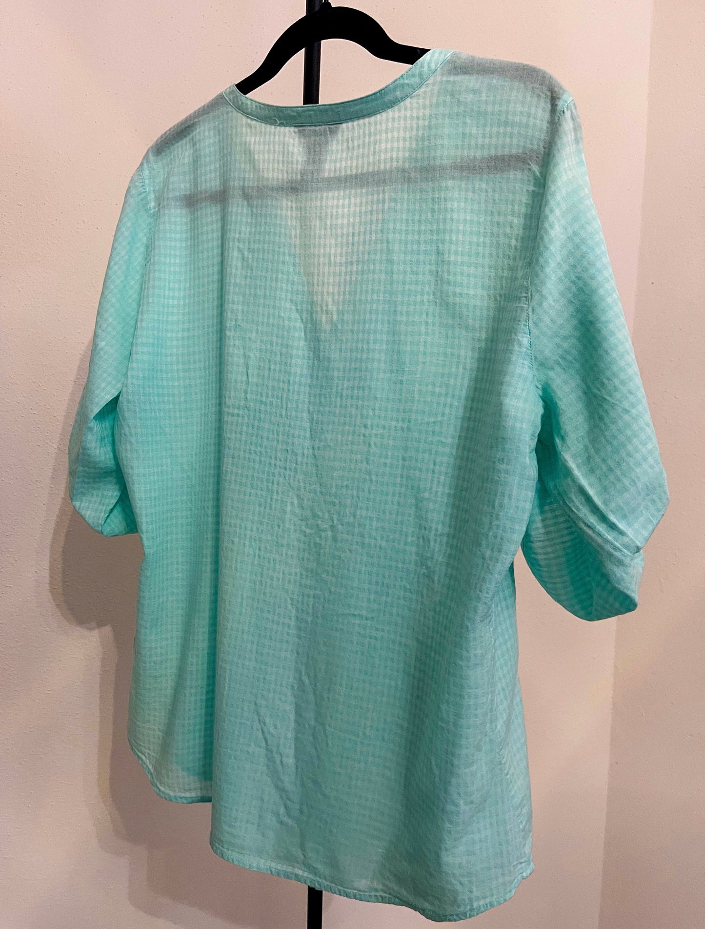 Bit & Bridle - Women’s Light Green Blouse - Size (Large)