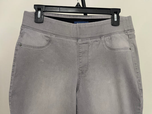 Old Navy Rockstar - Women’s  Mid-Rise Waisted-Skinny - Gray Jeans - Size (10)