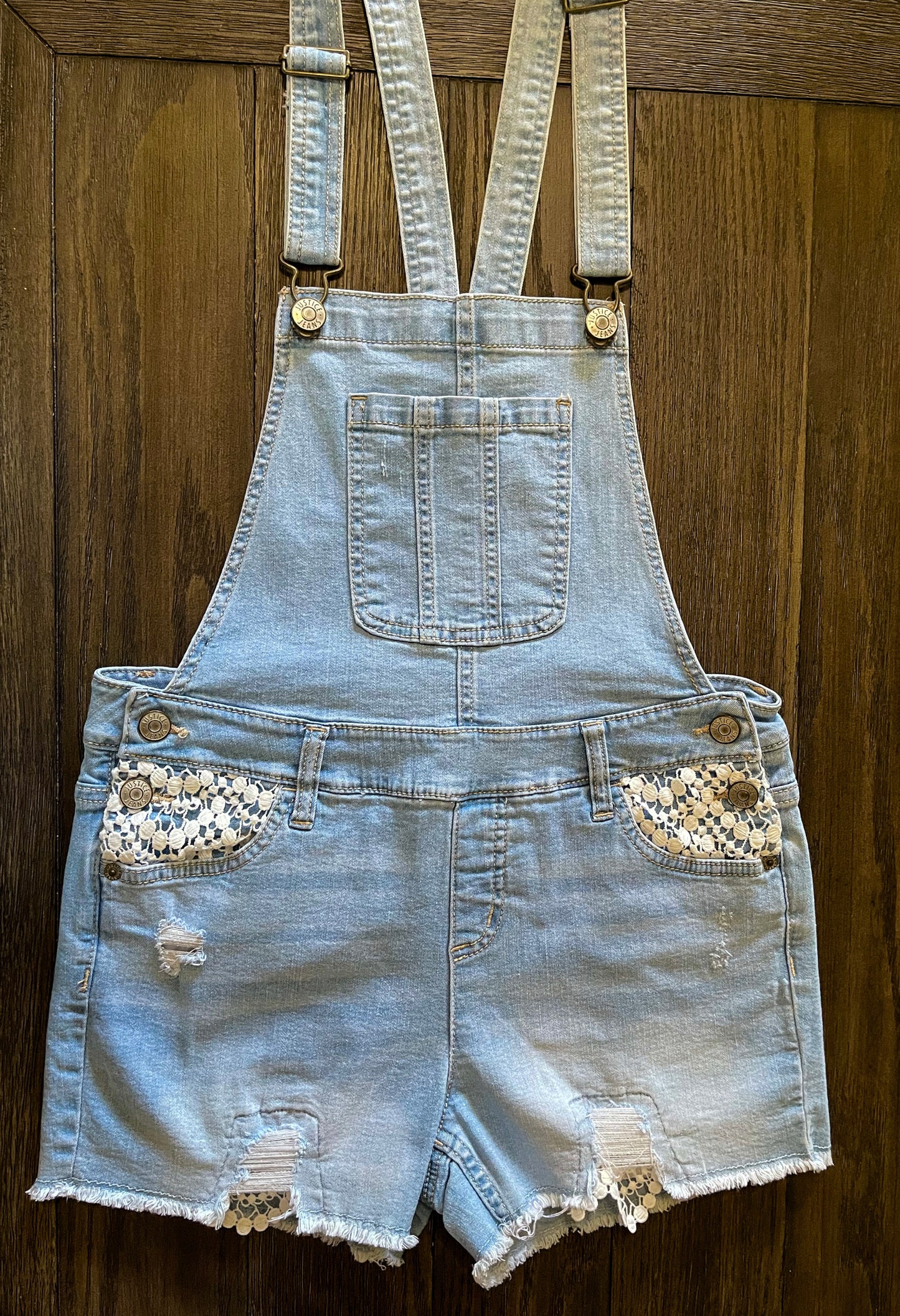 JUSTICE- Women’s Jeans Shortalls - Size (Small)