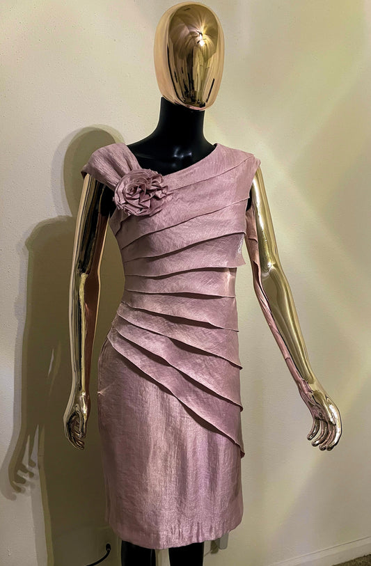 London Times Women’s Light Pink Sleeveless Dress Size (4)