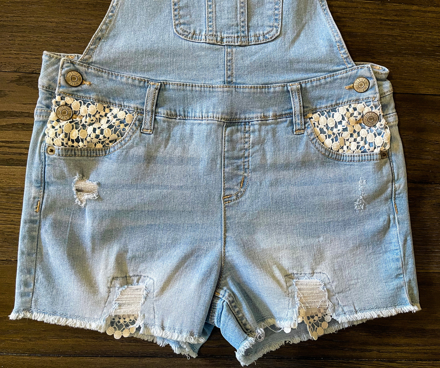 JUSTICE- Women’s Jeans Shortalls - Size (Small)