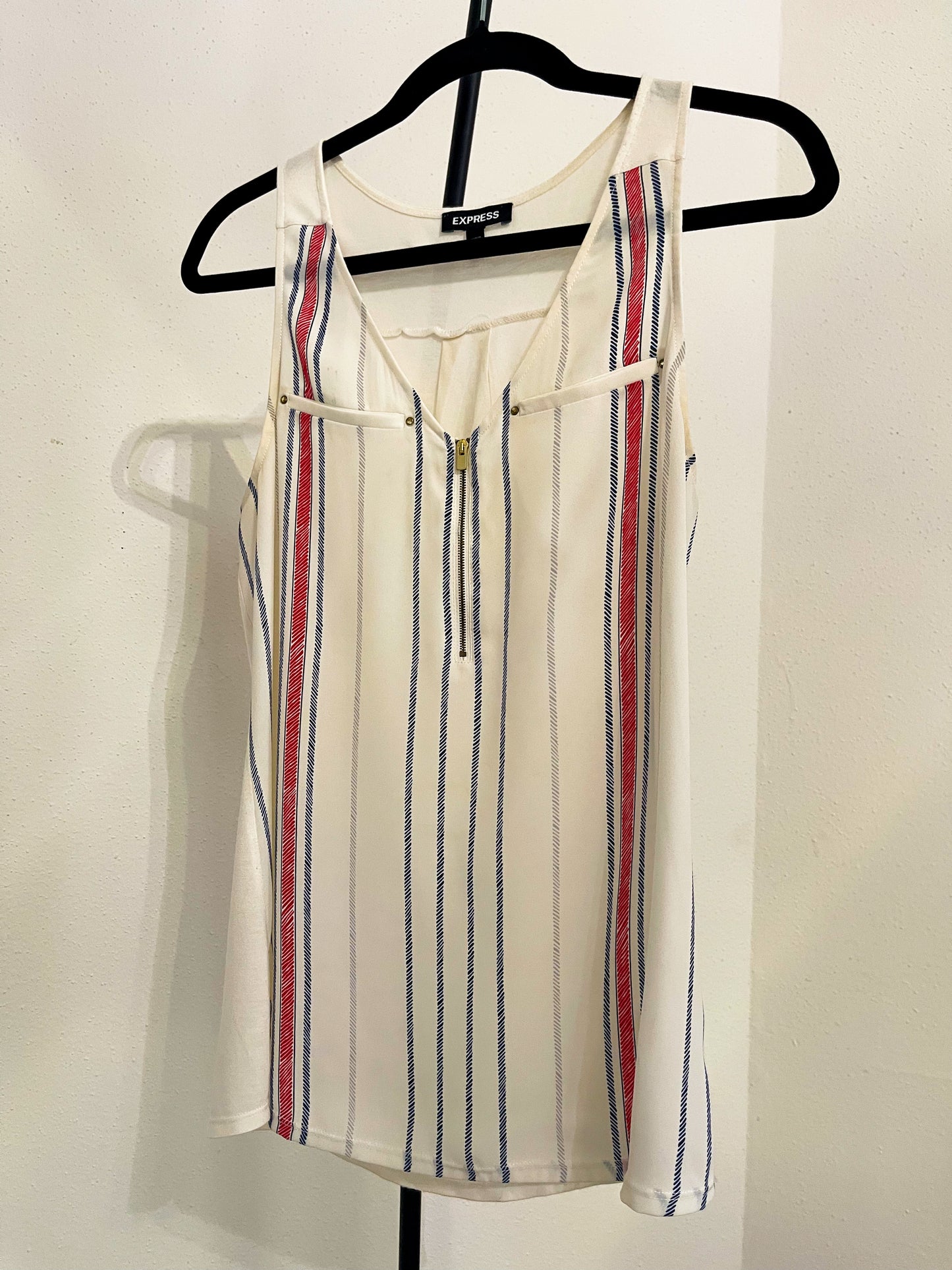 Express Women’s White Sleeveless Blouse - Size (Small - S )