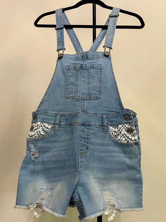 JUSTICE- Women’s Jeans Shortalls - Size (Small)