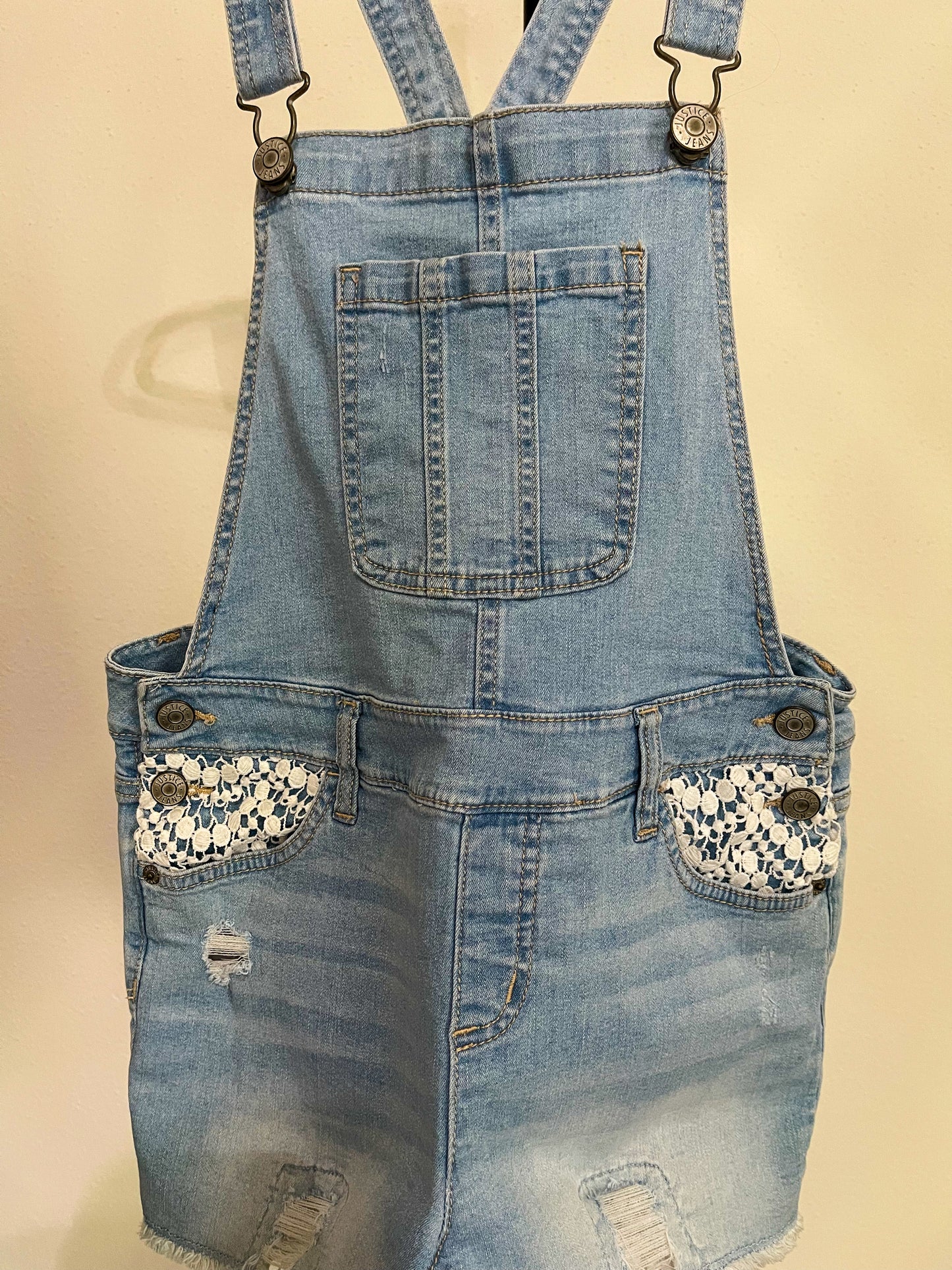 JUSTICE- Women’s Jeans Shortalls - Size (Small)