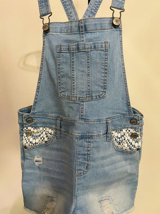 JUSTICE- Women’s Jeans Shortalls - Size (Small)