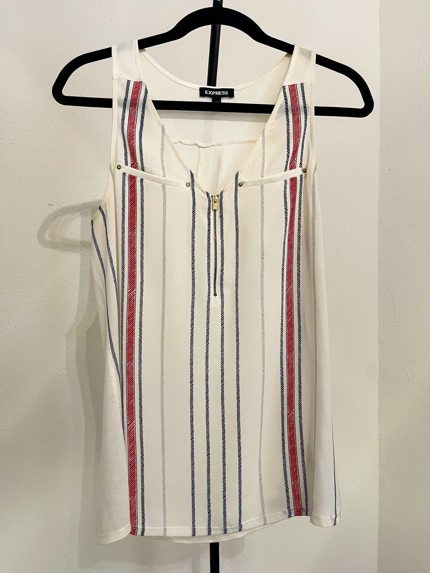 Express Women’s White Sleeveless Blouse - Size (Small - S )