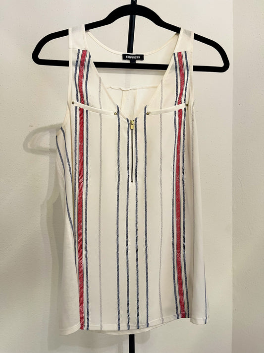 Express Women’s White Sleeveless Blouse - Size (Small - S )