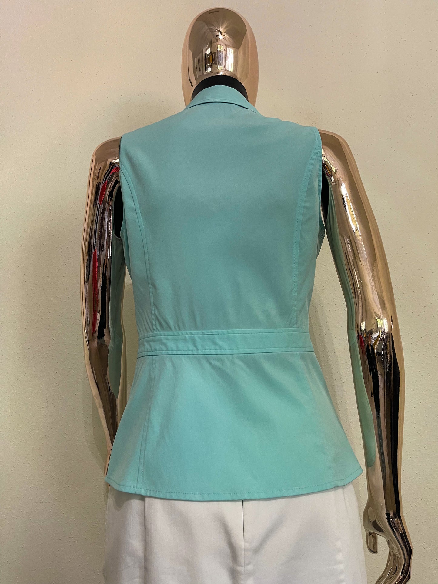 Express Stretch - Women’s Baby Blue  Sleeveless Blouse - Size (Small - S )
