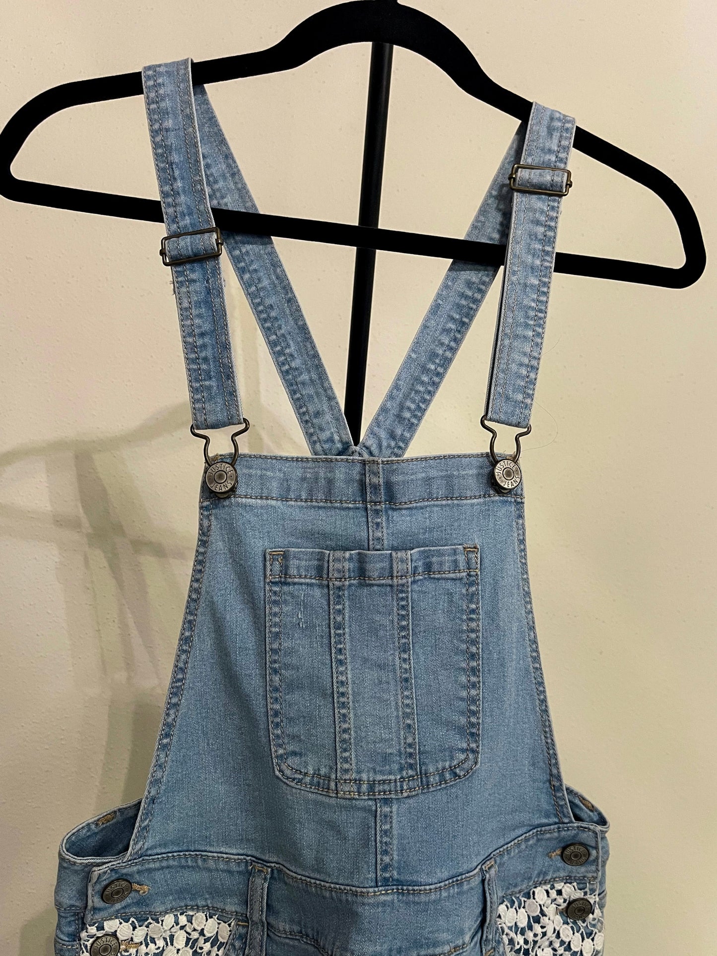 JUSTICE- Women’s Jeans Shortalls - Size (Small)